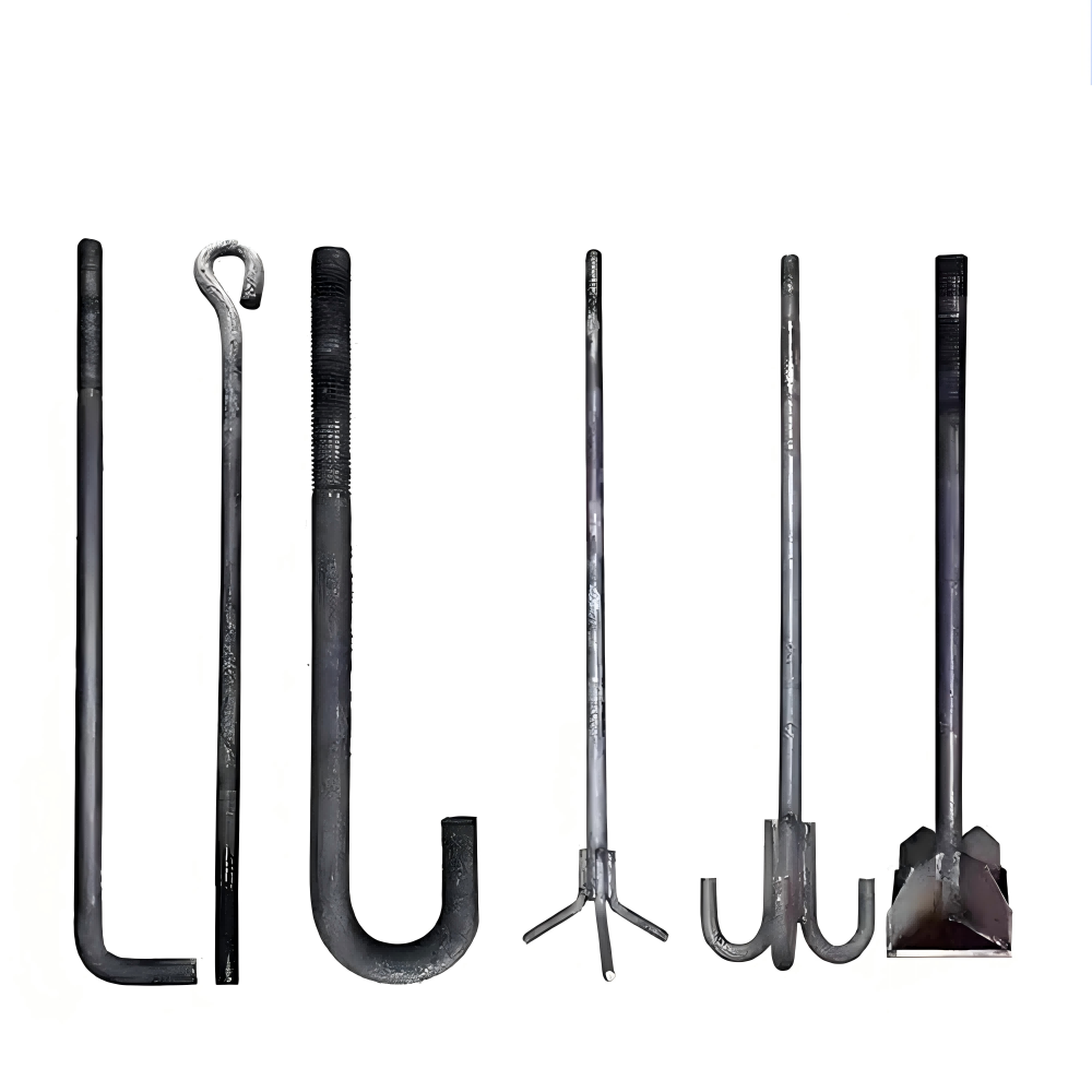 Anchor bolts. Pre embedded parts