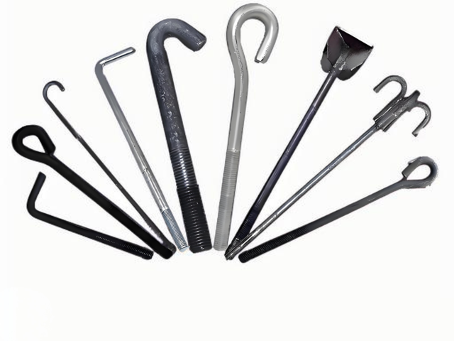 Anchor bolts. Pre embedded parts