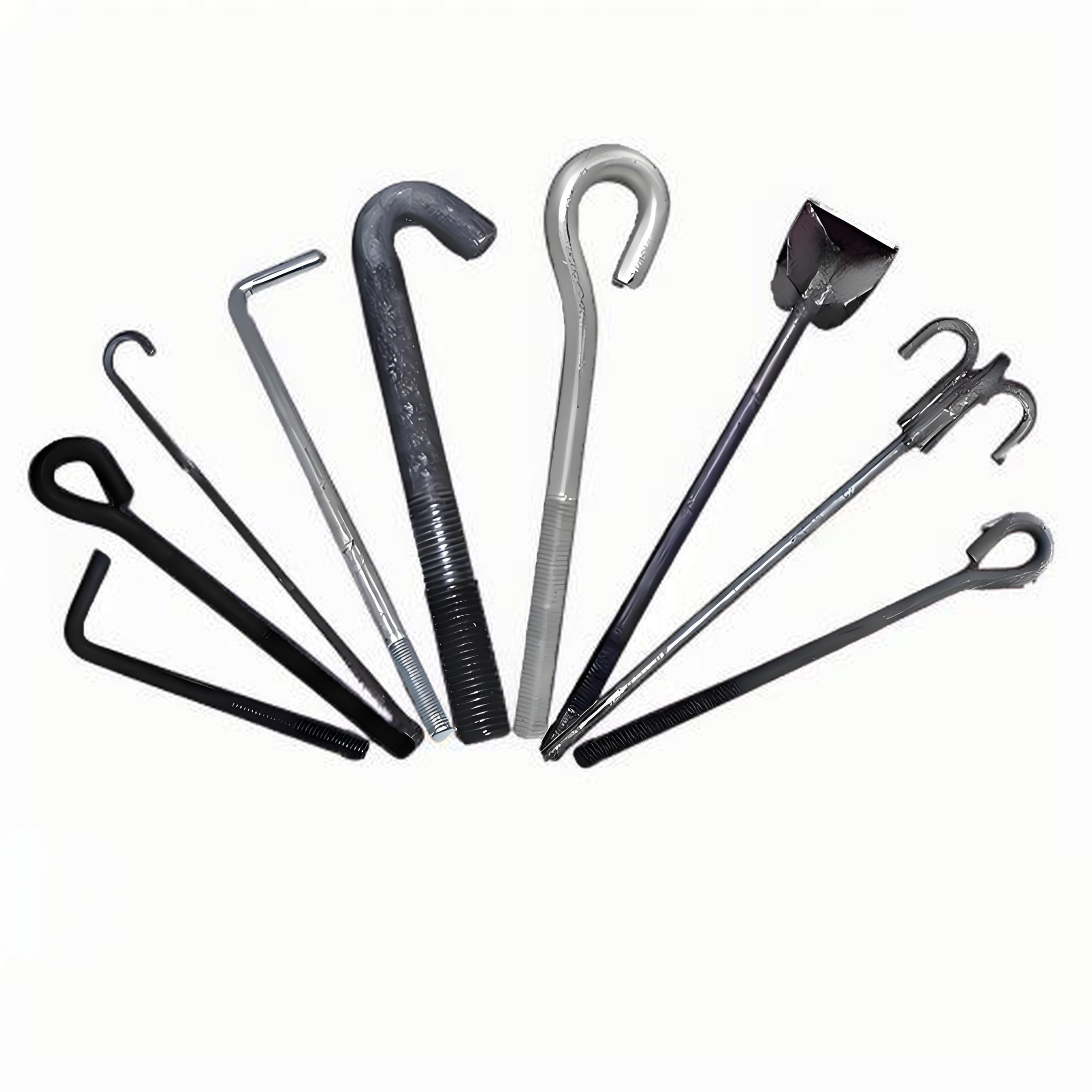 Anchor bolts. Pre embedded parts